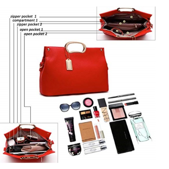 Women's Classy Satchel - Purse - Handbag - Picture 5 of 5